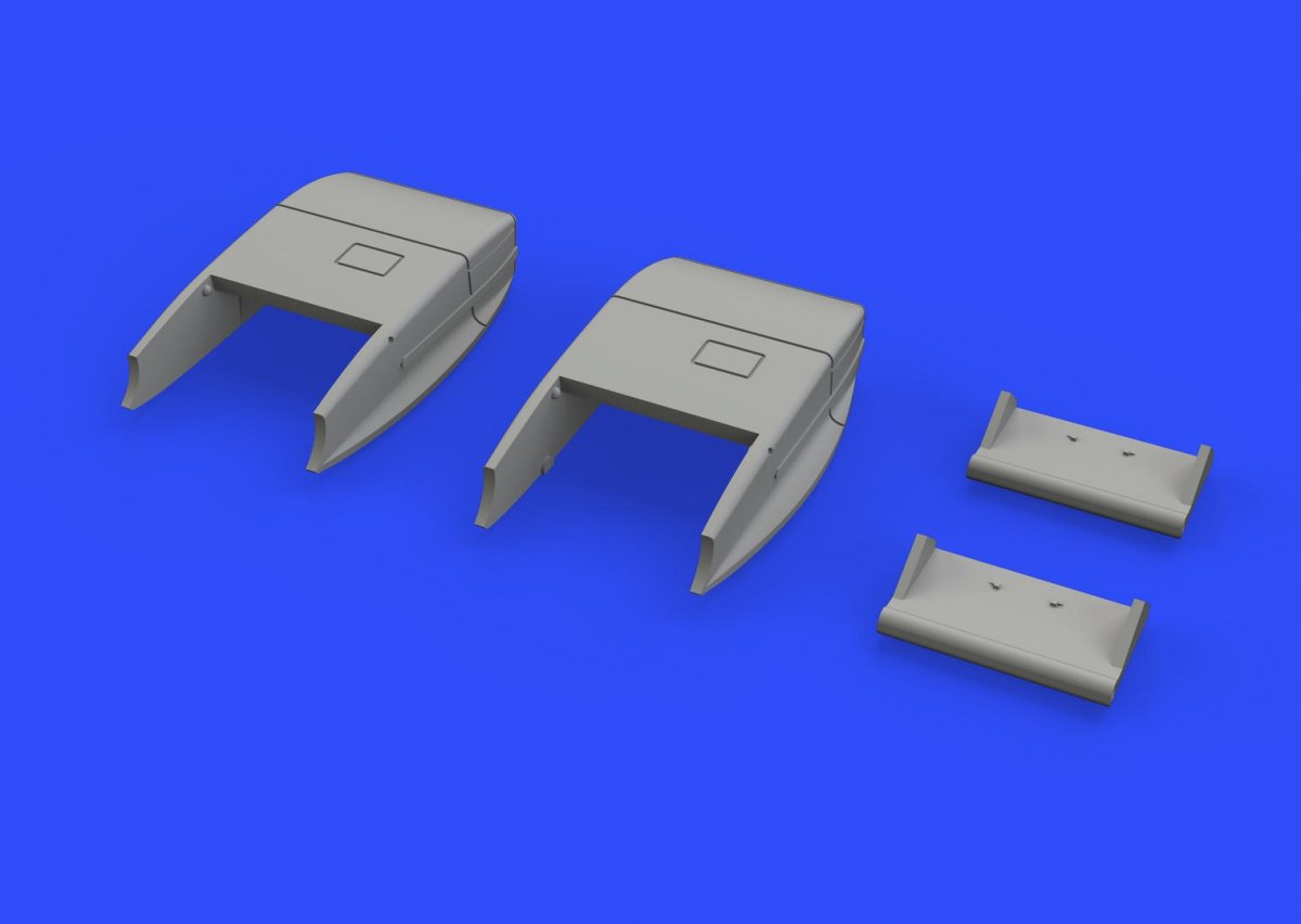 Eduard 672173 Spitfire Mk. VIII / IX / XVI radiator fairings EDUARD 1/72 – zdjęcie 3