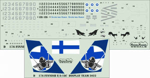 ModelMaker Decals D48177 Finnish F/A-18C Display Team 2022 1/48 – immagine 2