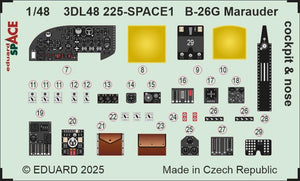 Eduard 3DL48225 B-26G Marauder cockpit &amp;amp; nose SPACE ICM 1/48 – zdjęcie 3