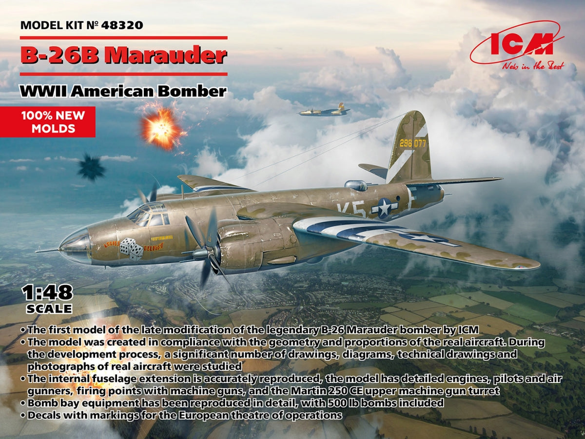 ICM 48320 B-26B Marauder WWII American Bomber 1/48 – Bild 2