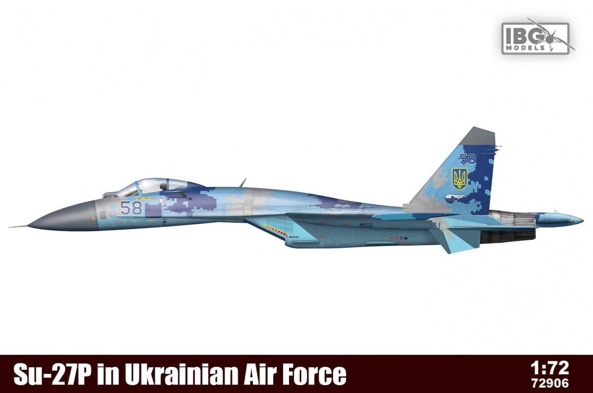 IBG 72906 Su-27P de l&amp;#39;armée de l&amp;#39;air ukrainienne, échelle 1/72