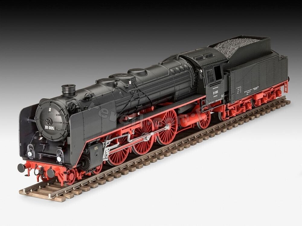 Revell 02172 Schwere Schnellzuglokomotive mit Tender 2&amp;#39;2 T32 BR 01 1/87 – immagine 2