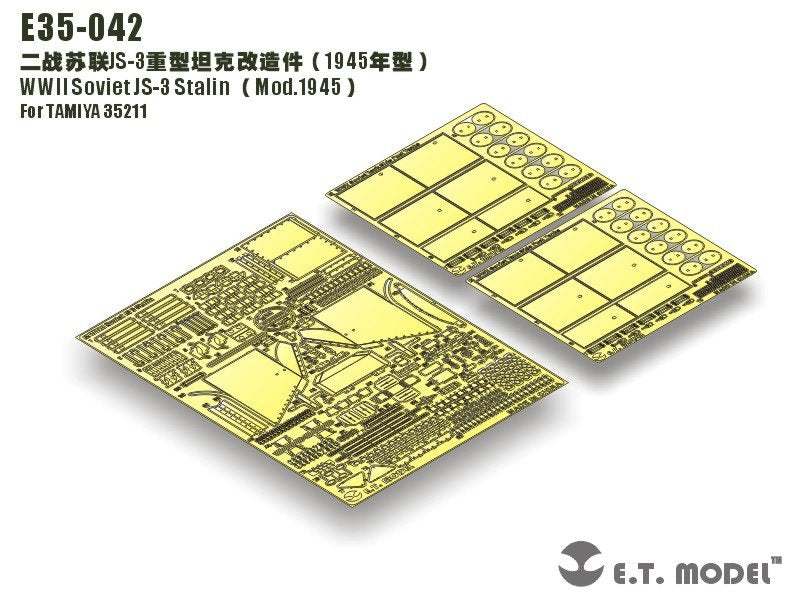E.T. Model E35-042 WWII Soviet JS-3 Stalin（Mod.1945) (For TAMIYA 35211) 1/35