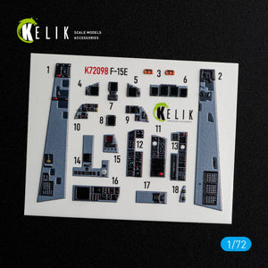 KELIK K72098 F-15E - interior 3D decals for GWH kit 1/72 – immagine 3
