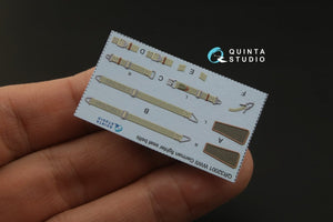Quinta Studio QD32069 Me 262A 3D-Printed &amp;amp; coloured Interior on decal paper (Revell) 1/32 – immagine 8