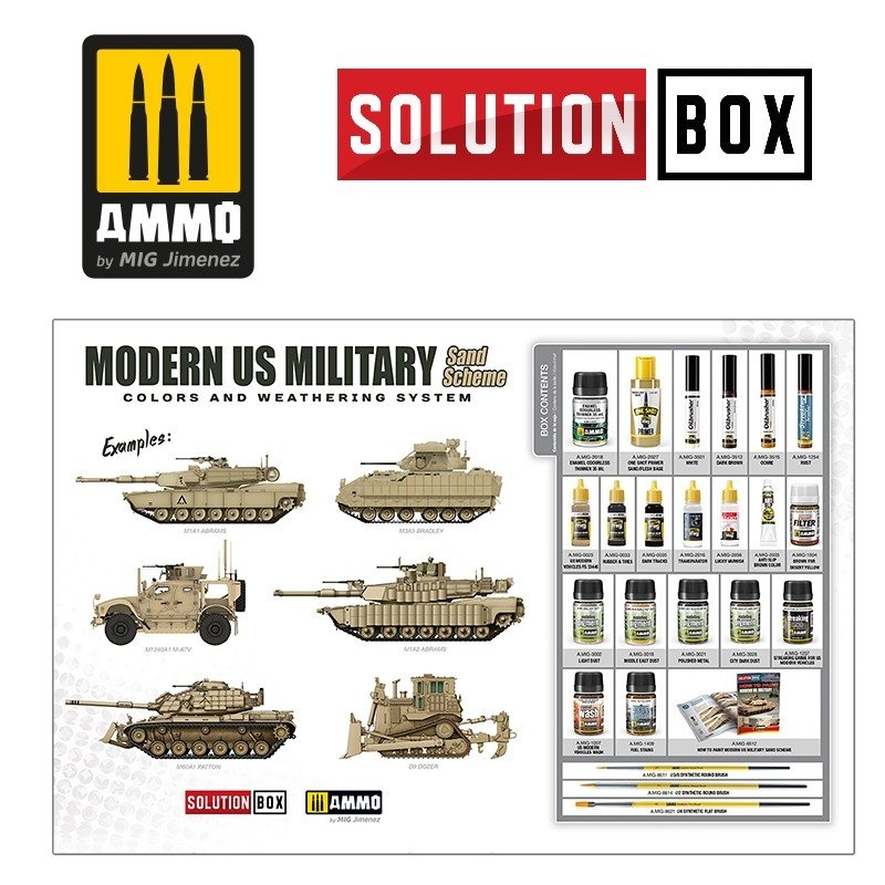 AMMO of Mig Jimenez 7712 SOLUTION BOX - Modern US Military Sand Scheme – Bild 2