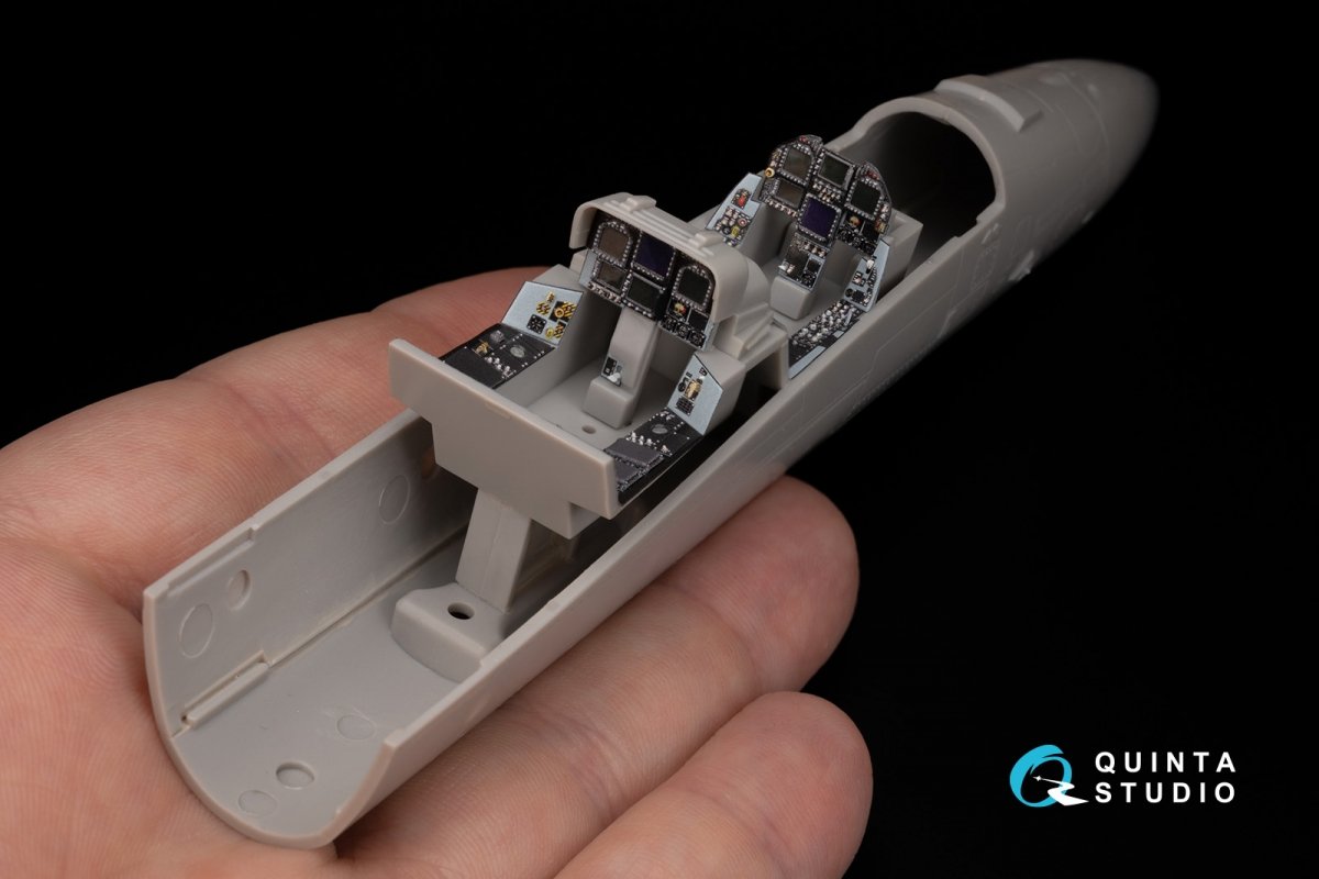 Quinta Studio QD48050 F/A-18F early 3D-Printed &amp;amp; coloured Interior on decal paper (Hasegawa) 1/48 – zdjęcie 8