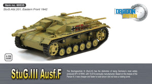 Dragon 60535 Sd.Kfz.142 StuG III F Modèle d&amp;#39;affichage Armée allemande StuG.Abt.201, Front de l&amp;#39;Est, 1942 1/72