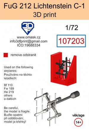 Omask 107203 FuG 212 Lichtenstein C-1 (impression 3D) 1/72  – image 2