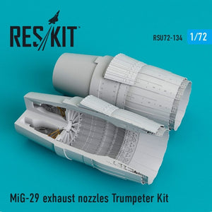 RESKIT RSU72-0134 Buses d&amp;#39;échappement MiG-29 pour Trumpeter 1/72