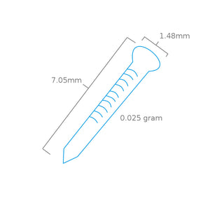 Modelcraft PPU8174-PG Brass Pins For Pin Pusher PPU8174 x 100 – zdjęcie 2