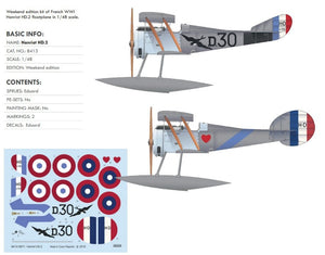 Eduard 8413 French WWI Hanriot HD.2 floatplane Weekend edition 1/48 – Bild 2