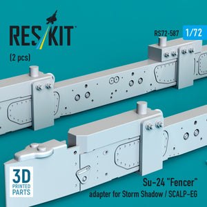 RESKIT RS72-0587 Su-24 "Fencer" adapter for Storm Shadow / SCALP-EG (2 pcs) (3D Printed) 1/72