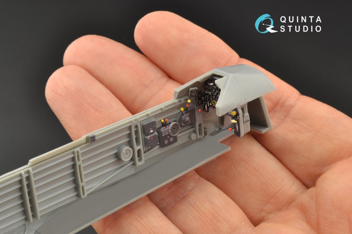 Quinta Studio QD48098 Ju 87B-2/R-2 3D-Printed &amp;amp; coloured Interior on decal paper (Hasegawa) 1/48 – immagine 4