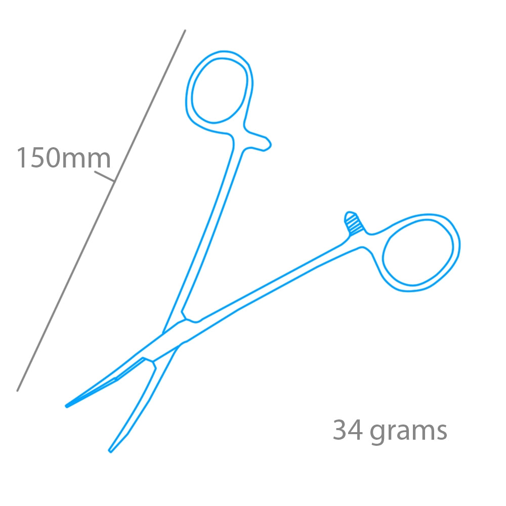 Modelcraft PCL5046 Curved Locking Forceps Jaws (Serrated) (150mm) – zdjęcie 2