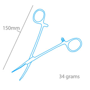 Modelcraft PCL5046 Curved Locking Forceps Jaws (Serrated) (150mm) – zdjęcie 2
