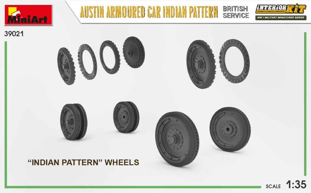 Miniart 39021 AUSTIN ARMOURED CAR INDIAN PATTERN. BRITISH SERVICE. INTERIOR KIT 1/35 – Bild 10