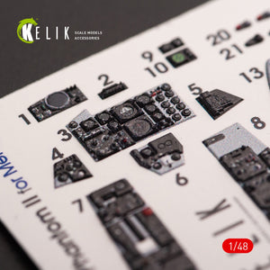 KELIK K48070 F-4E &amp;quot;PHANTOM II&amp;quot; INTERIOR 3D DECALS FOR MENG KIT 1/48 – Bild 4