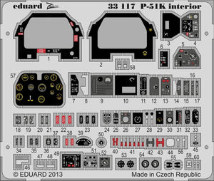 Eduard 33117 P-51K interior SA 1/32 Tamiya