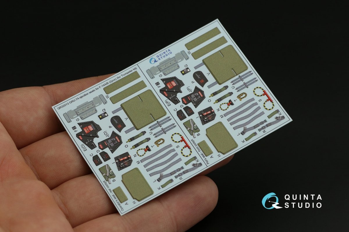 Quinta Studio QR32013 GRU-7A ejection seats F-14A/B (2 pcs) ( Trumpeter ) 1/32 – zdjęcie 11