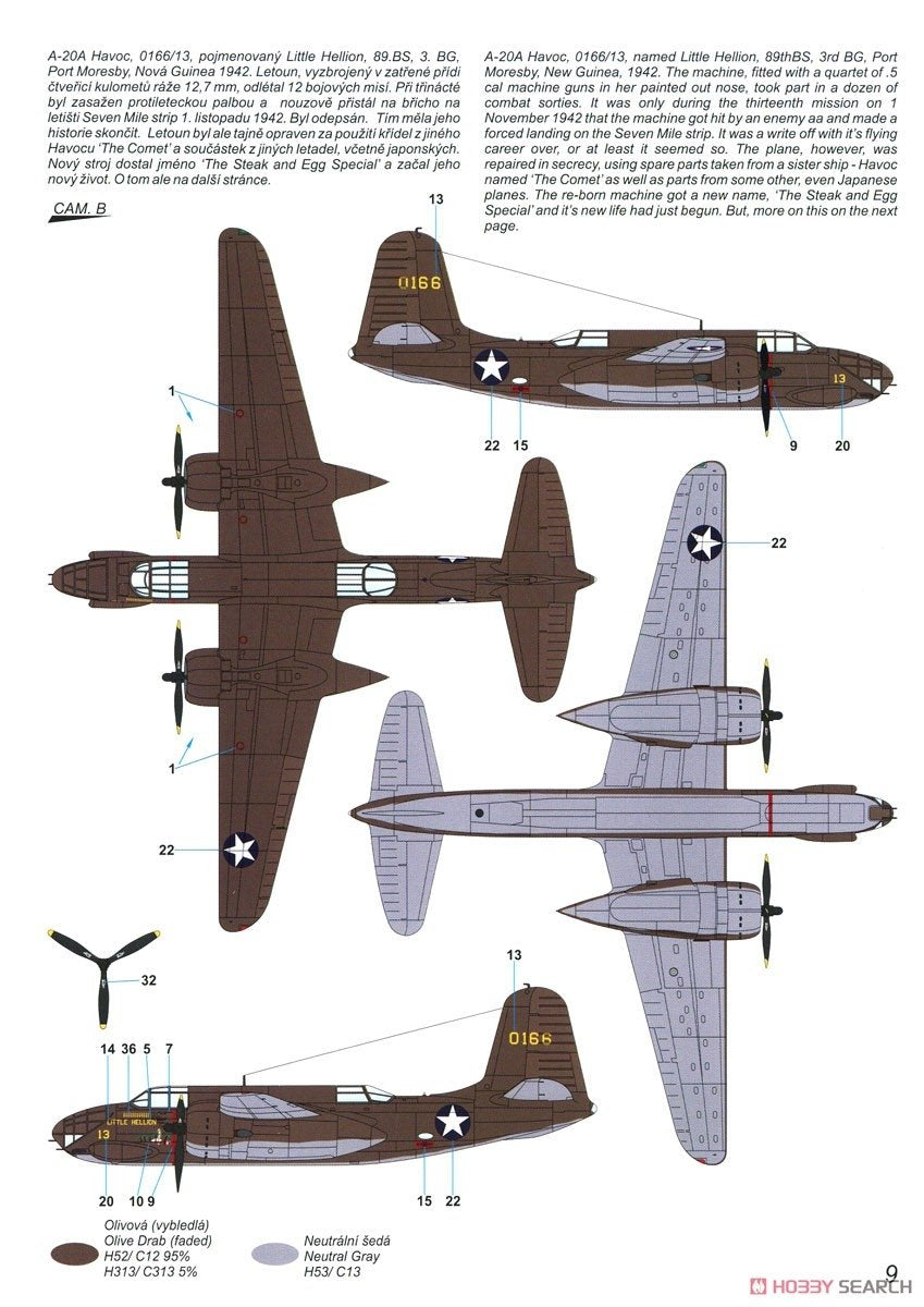 Special Hobby 72423 A-20A/B Havoc/Boston Early Gunships 1/72 – zdjęcie 4