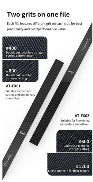 DSPIAE AT-FX02 Coated Stainless Steel File 600 / 1200 (1 piece)