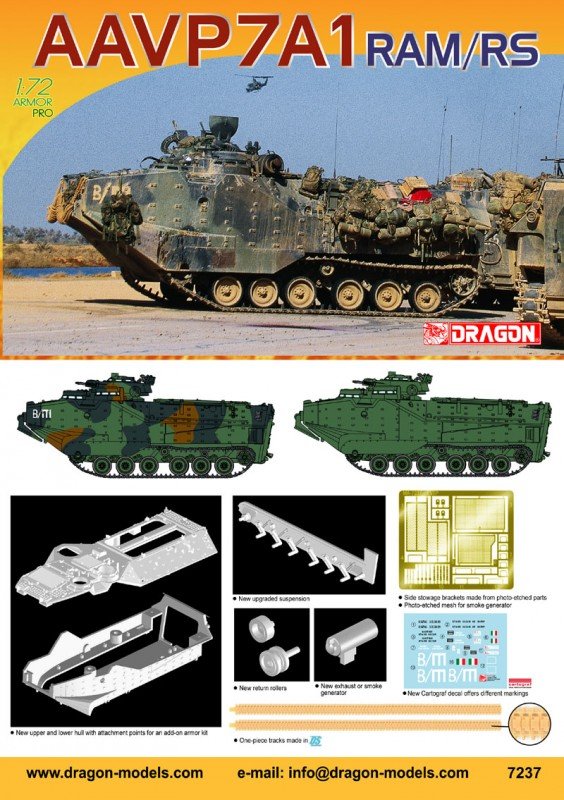 Dragon 7237 AAV-7 UPGRADE 1/72 – immagine 2