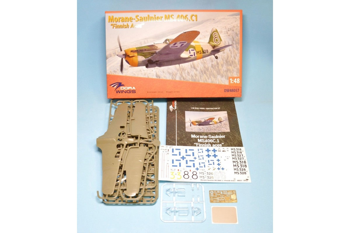 Dora Wings 48057 Morane-Saulnier MS.406.C1 - Finnish Aces 1/48 – immagine 8
