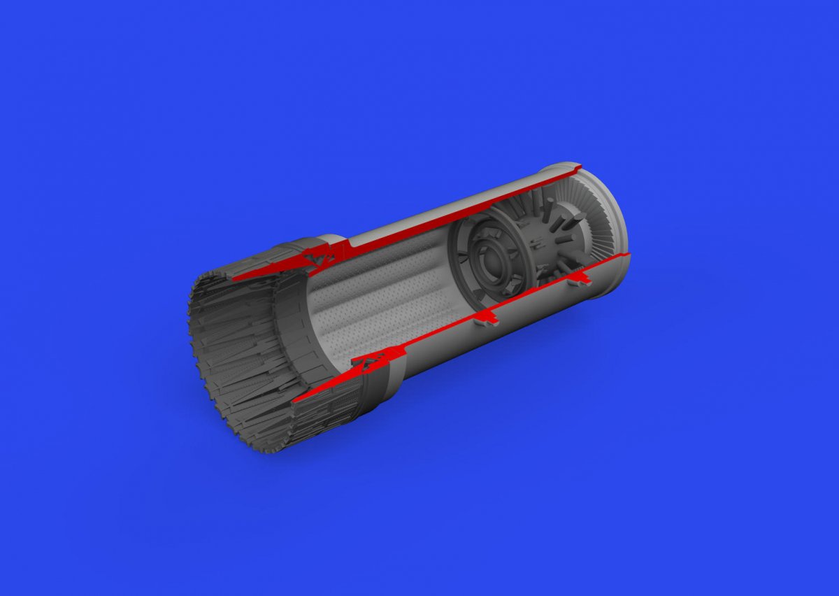 Eduard 648892 F-104A/ C exhaust nozzle PRINT EDUARD, KINETIC MODEL 1/48 – imagen 3