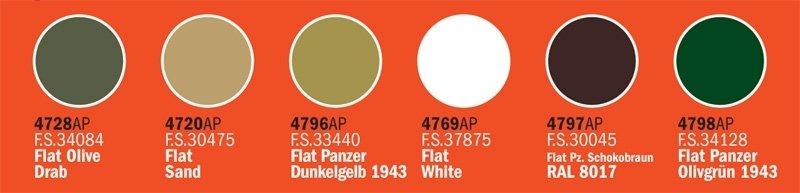 Italeri 446AP World of Tanks Roll Out Acrylic Set Series 1 Set 6x20ml – immagine 2