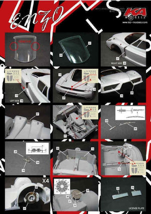 KA Models KE-24017 Ferrari Enzo Photo-Etched Upgrade 1/24 – immagine 2