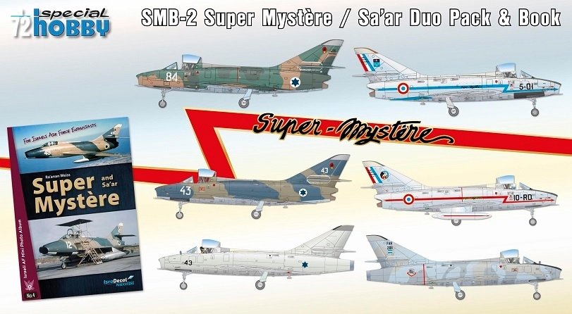 Special Hobby 72417 SMB-2 Super Mystere Duo Pack + Book 1/72