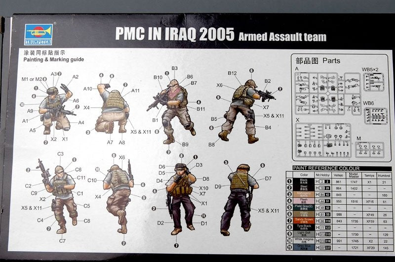 Trumpeter 00419 PMC in Iraq 2005-Armed Assault Team 1/35 – Bild 4