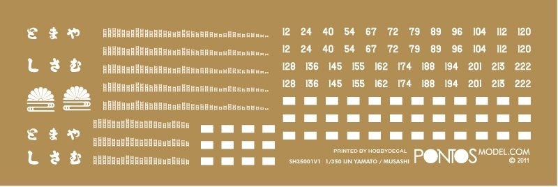 Pontos 35029WD1 IJN Yamato Wooden Deck set 1945 1/350 – immagine 3