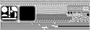 Pontos 35015WD1 USS CV-10 Yorktown Pont en bois type 1 1944 (1/350)  – image 3