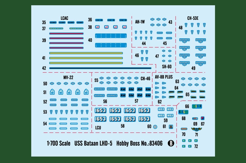 Hobby Boss 83406 USS Bataan LHD-5 1/700 – immagine 6
