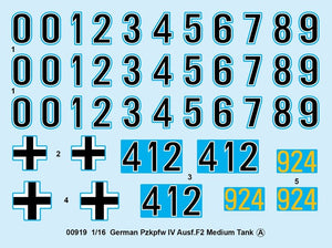 Trumpeter 00919 German Pzkpfw IV Ausf.F2 Medium 1/16 – imagen 6