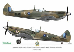 Exito ED72003 DECALS Sexy Spitfires - Supermarine Spitfire LF Mk Vb - VIII - IXe 1/72 – zdjęcie 4