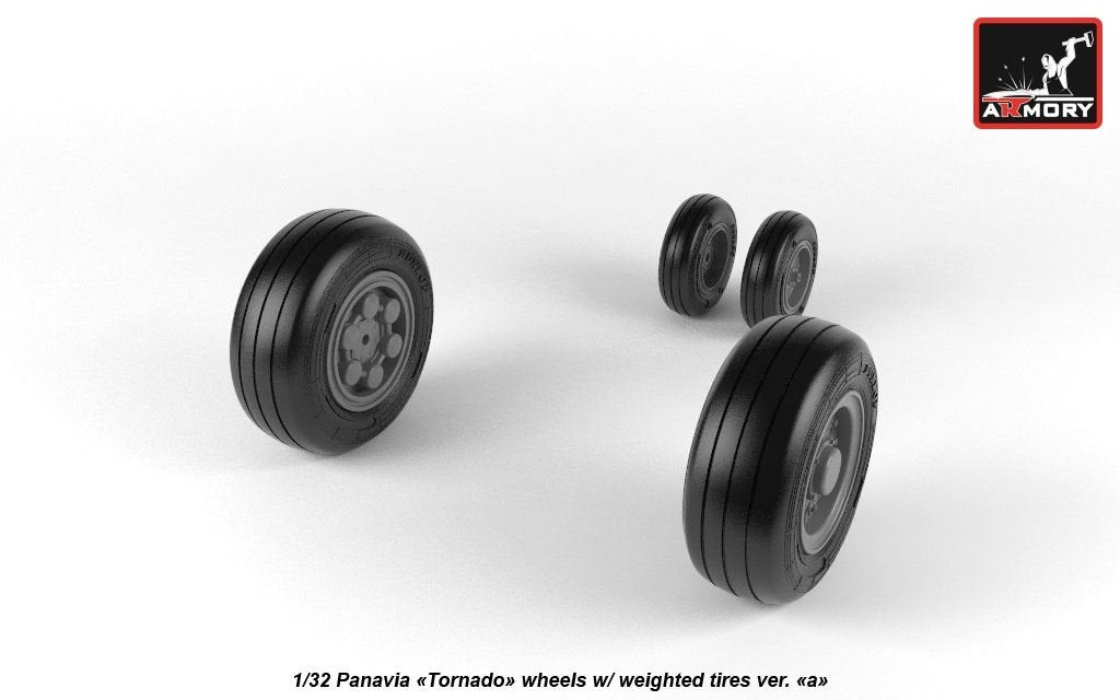 Armory Models AW32501a Panavia Tornado wheels, w/ tyres type “a” (DL) 1/32 – Bild 5