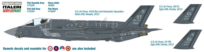 Italeri 1331 F-35A Lighting ll 1/72 – immagine 3