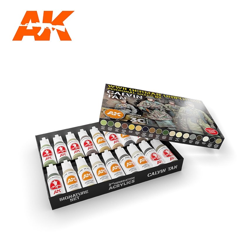 Coffret Signature AK Interactive AK11759 – Calvin Tan 3G Colors 3Gen 18 x 17 ml – image 2