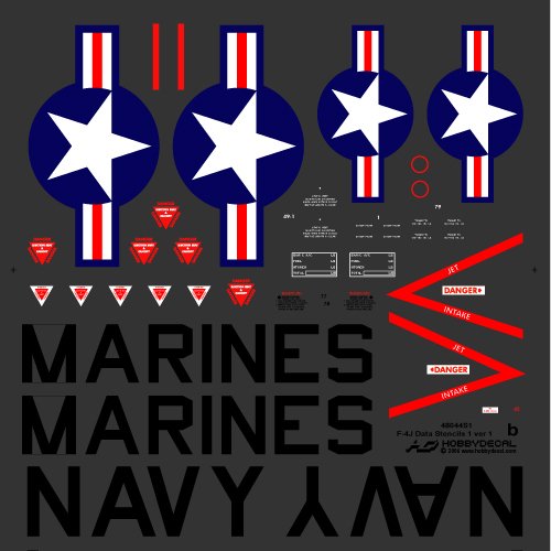 HobbyDecal AL48001V1 F-4J VX-4 Vandy1 Black Bunny October 1972 1/48 – immagine 3