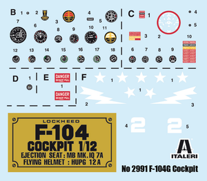 Italeri 2991 F-104G Cockpit 1/12 – image 2