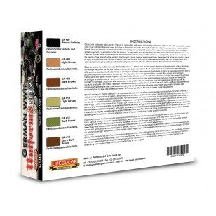 Lifecolor CS05 Acrylic paint set German Uniforms WWII Set 2 6x22ml – immagine 2