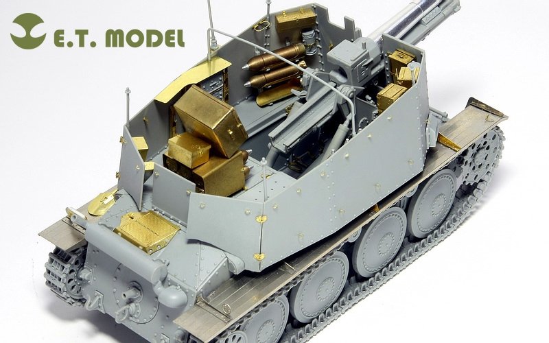 E.T. Model E35-005 WWII German Sd.Kfz.138/1 Ausf.H 15cm sIG33/1 “Grille” (For DRAGON 6470) 1/35 – immagine 8