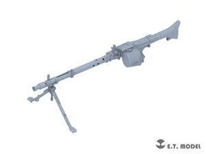 E.T. Model P35-215 WWII German Mg34t Machinegun &amp;amp; Ammo Box 1/35 – imagen 3