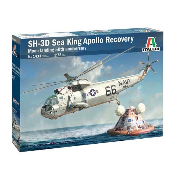 Italeri 1433 SH-3D Sea King Atterrissage sur la Lune 50e anniversaire 1/72