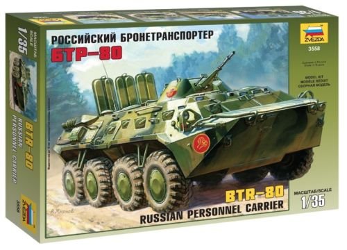 Zvezda 3558 BTR-80 transporteur personnel russe (1/35)
