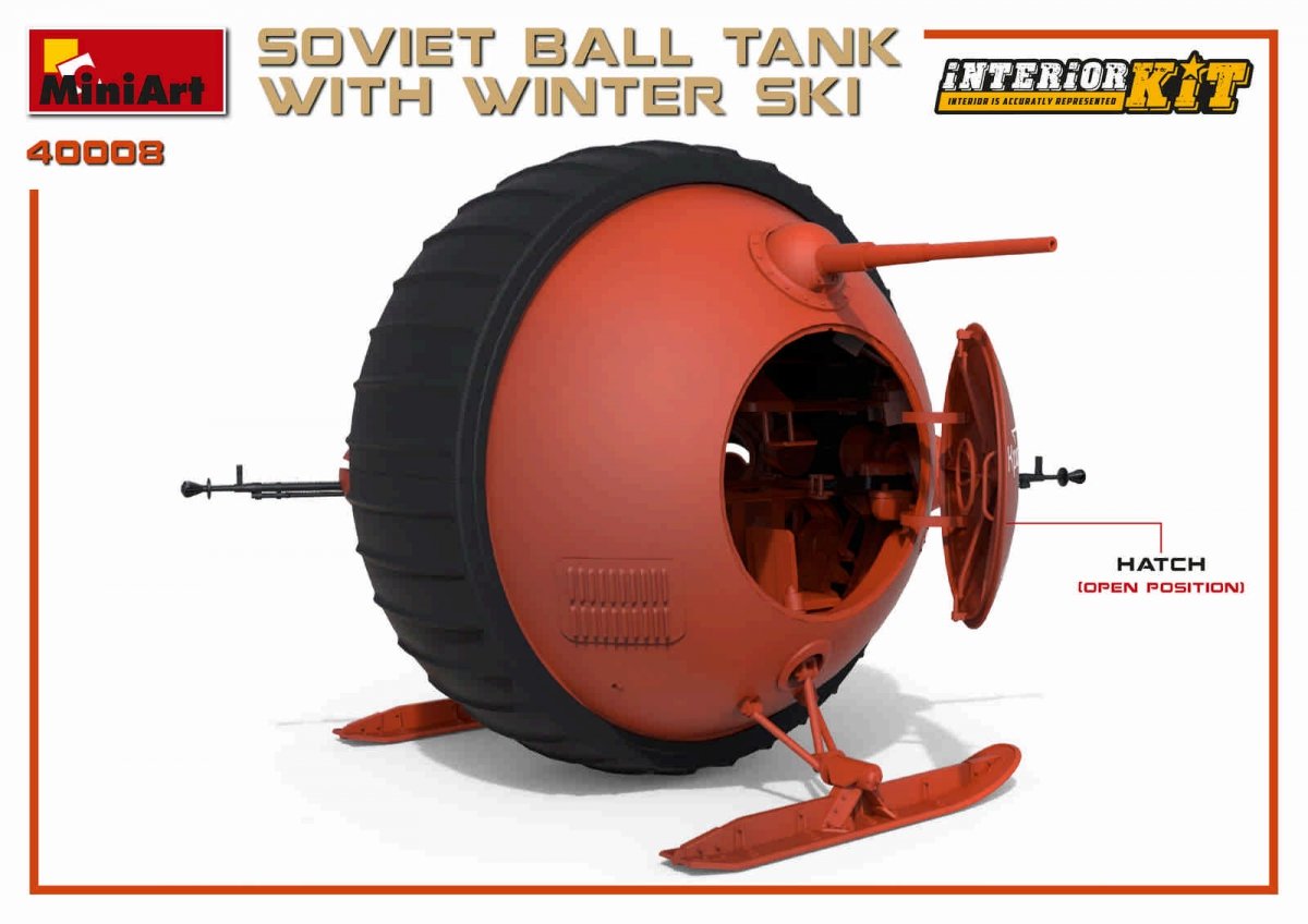 MiniArt 40008 SOVIET BALL TANK w/ WINTER SKI. INTERIOR KIT 1/35 – zdjęcie 15