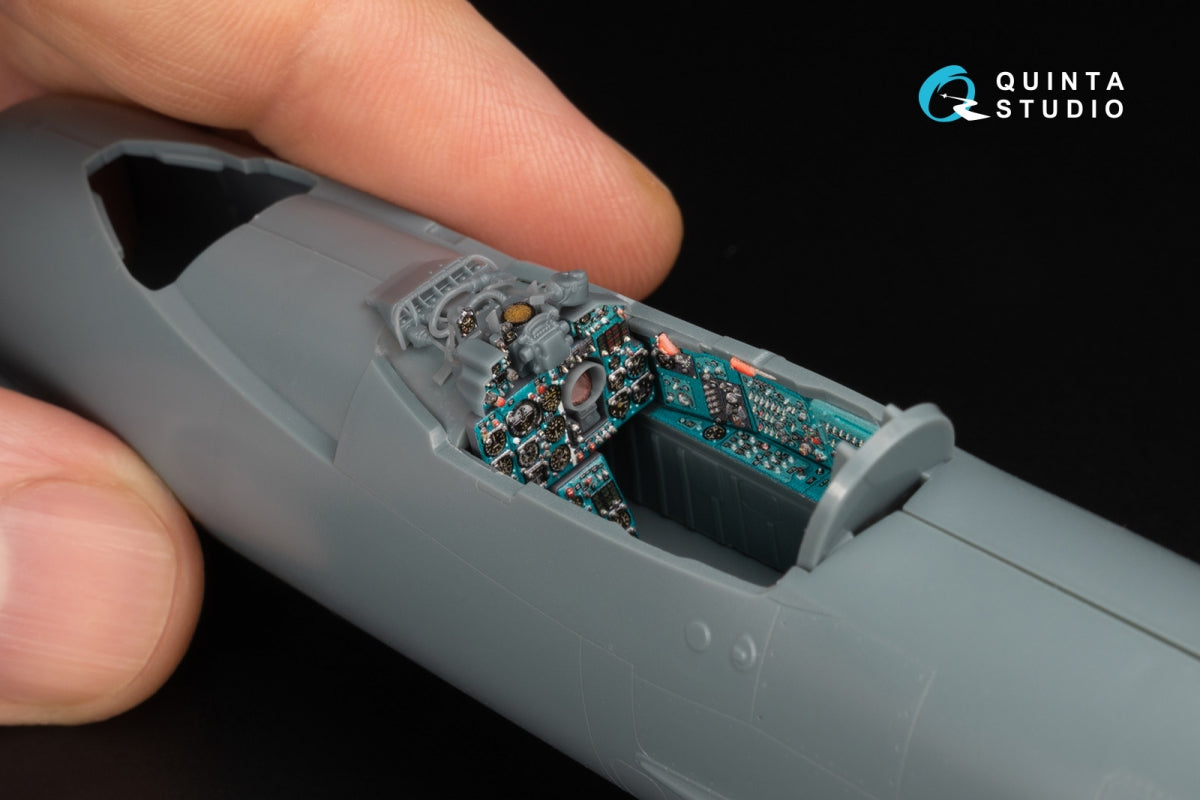 Quinta Studio QD+48577 MiG-21MF Fishbed-J (Moscow plant) 3D-Printed &amp;amp; colored Interior on decal paper (Eduard) (with 3D-printed resin parts) 1/48 – image 12